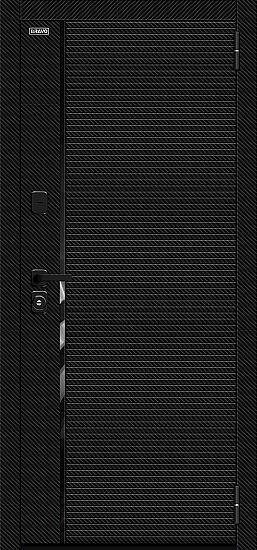 Лайнер / SBlack — Black Carbon / White Silk — Bravo (Браво), входная дверь