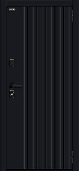 Вижн / SBlack — Black Shell / White Silk — Bravo (Браво), входная дверь